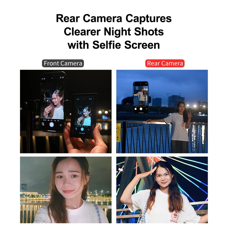 Phone Vlog Selfie Monitor Screen Support 4K Wired Recording Using Phone Rear Camera for iPhone Selfie Vlog Live Stream TikTok