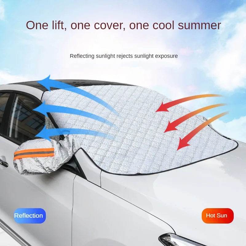 Car Windshield Snow Shield for Winter Car Cover Front Window Anti Ice Frost Outdoor Protection Snow Cover Snow Shield - MarvelouStoree