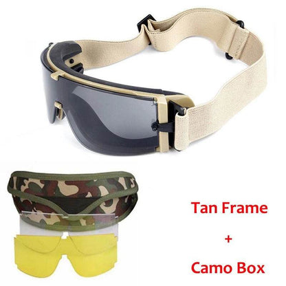 Special Forces Tactical Glasses Bulletproof Shooting Goggles X800 Explosion proof War Games Glasses Windproof and Sandproof