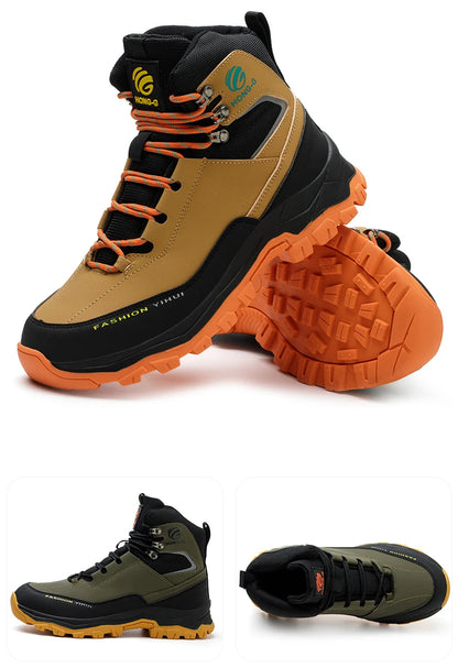 safety shoes man waterproof work safety sneakers high top boots anti puncture Work shoes steel toe working shoes with protection