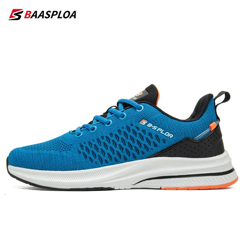 2023 Baasploa Men Running Shoes Lightweight Sport Shoes Mesh Breathable Casual Sneakers Non-Slip Outdoor for Men New Arrival