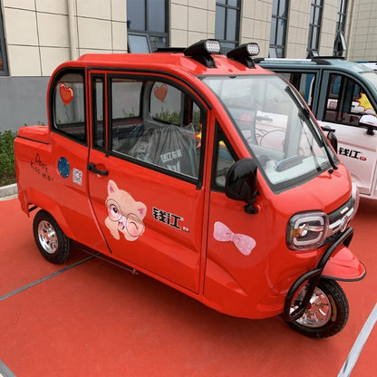 Popular Design 175 Motor 200A Canvas Roof Trade Application Car Electric Tricycle  3 wheel electric mobility scooter