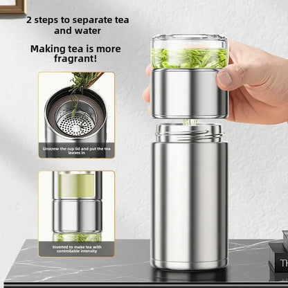 Portable Stainless Steel 316 Heat Preservation Cup Men Women's Small Tea Brewing Cup Net Weight Loss Gift Water Cup