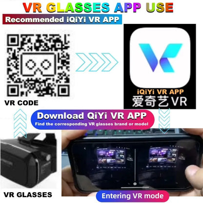 Original J60 4K Wireless Virtual Reality VR Glasses Stereo 3D Videos Google Cardboard Box Headset Helmet for Smartphone Max 6.7"