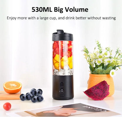 Mini Portable Blender Electric Fruit Juicer Smoothie Orange Fresh Juice Blender Multifunction Rechargeable Portable Juicer Mixer