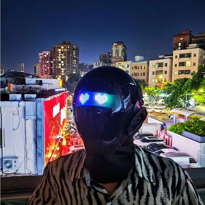 Cyberpunk Mask Cosplay Mask Roleplaying Props Technology Helmet Mechanical DIY Custom LED Mask