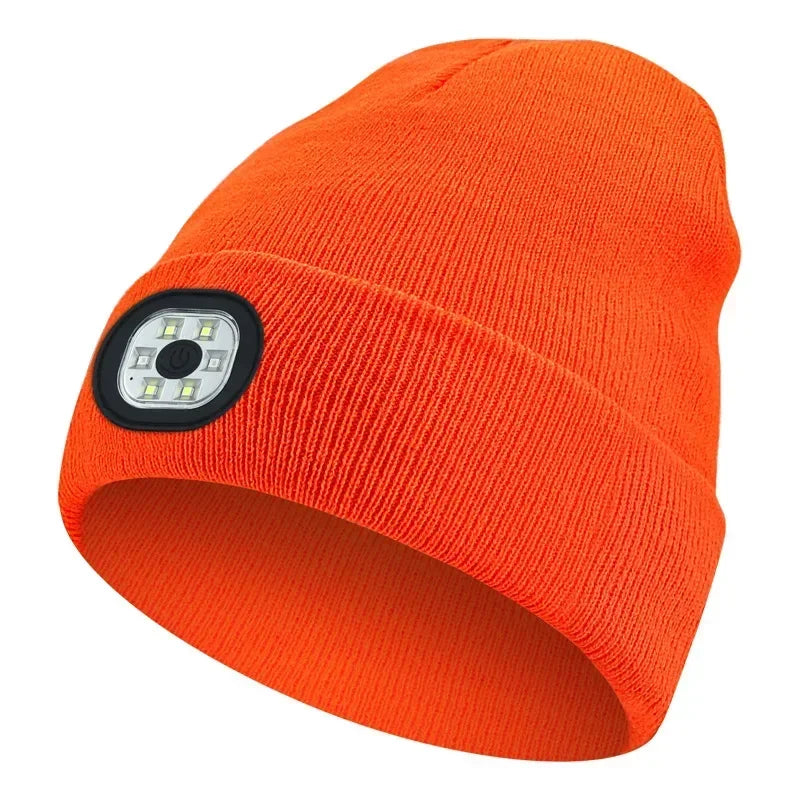 Hands-free Beanie Rechargeable Bluetooth Led Hat Headset Bright Wireless Music Headphone Player Winter Warm Cap Night Jogging