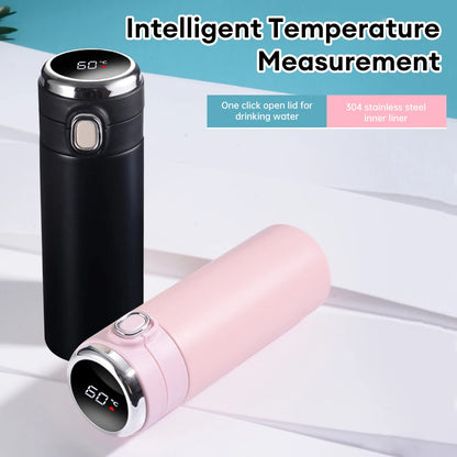 420ml Stainless Steel Smart Thermos Bottle Smart LED Temperature Display Thermal Mug Leak-proof Vacuum Flask taza termica