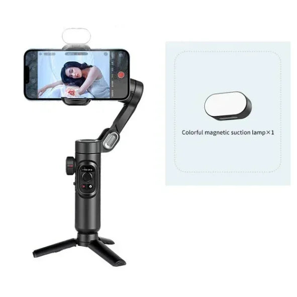 Alynic 3-Axis Handheld Gimbal Stabilizer for Smartphone with Fill Light for iPhone Android Face Tracking Tiktok Vlog Smart XE