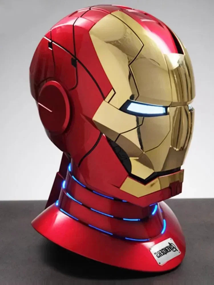 Electric Iron Man Marvel 1:1 Mk50 Mk5 Helmet Voice Control Eyes With Light Model Toys For Adult Technology Wearable Xmas Gift