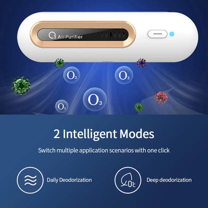 Air Purifier For Home Car Refrigerator Fridge Deodorizer USB Charging Pet Toilet Smell Odor Remover Ozon Generator Air Freshener