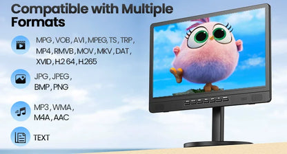 18 Inch Portable TV with Digital ATSC Tuner, Small TV with Built-in 6000mAh Battery, Portable Monitor with 1080P HDMI Input