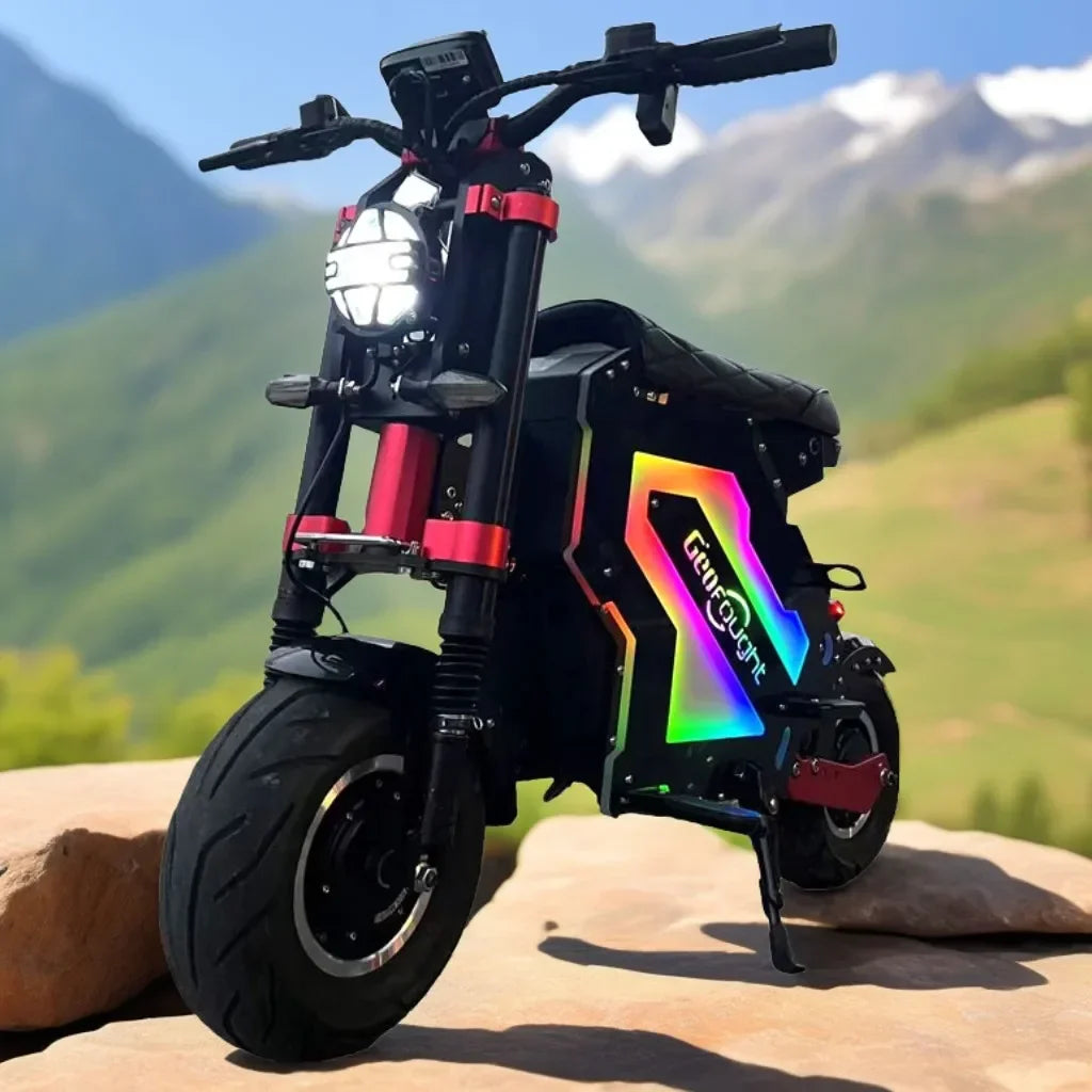 72V Electric Hyper Scooter Motorcycle 10000 Watt Bike Fast Fat Wheele 5000W 52V 50MPH 120 KMH Off Road Mopeds Escooter for Adult