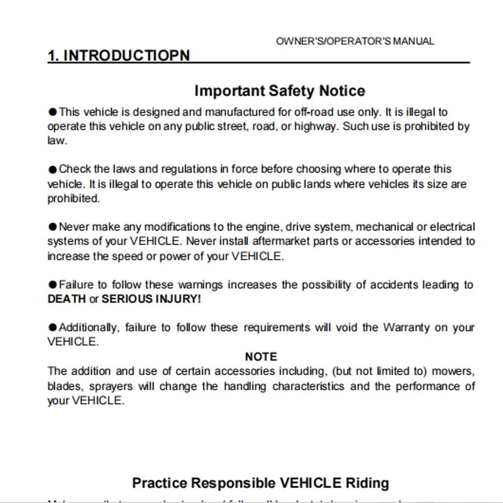 Best Selling Off-Road Electric Golf Cart User Manual - MarvelouStoree