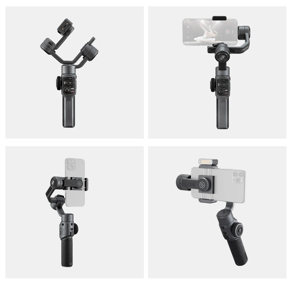 Zhiyun Smooth 5 Smartphone 3-axis Handheld Stabilizer Gimbal Covered with Grip Tripod for iPhone / Samsung / Huawei /Xiaomi