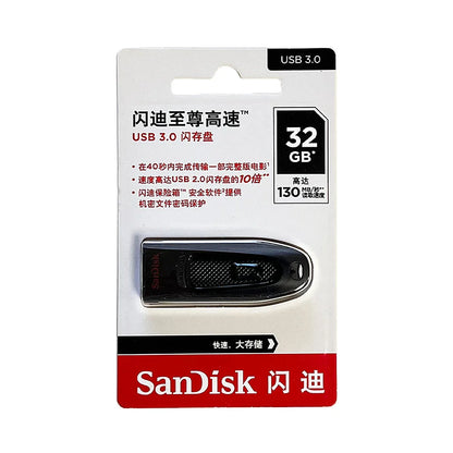 SanDisk Ultra USB Flash Drive 256GB 128GB 64GB Flashdisk 32GB 512GB USB 3.0 Pen Drive 130MB/s USB Stick for PC/Notebook U Disk