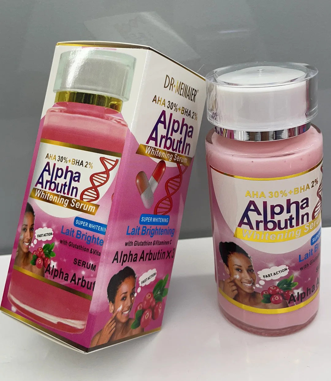 Alpha Arbutin Serum AHA 30%+ BHA 2% Keeps Face Smooth Brightening Moisturizing Improving Dullness Dark Skin Beauty Care Cream