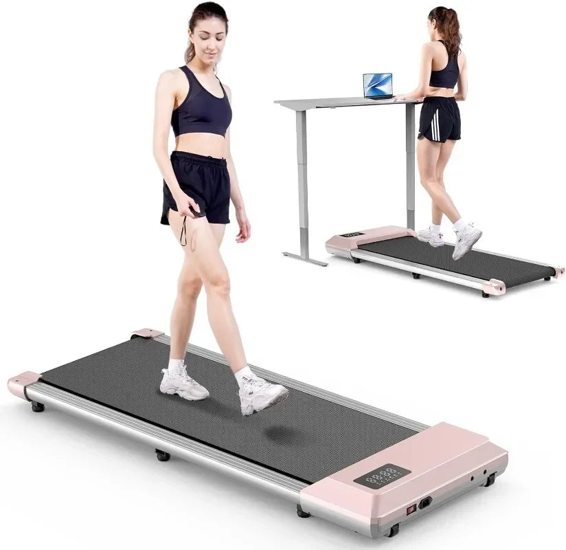 Walking Pad Treadmill 2 in 1 Under Desk Treadmill for Home Portable Desk treadmill Remote Control & LED Display