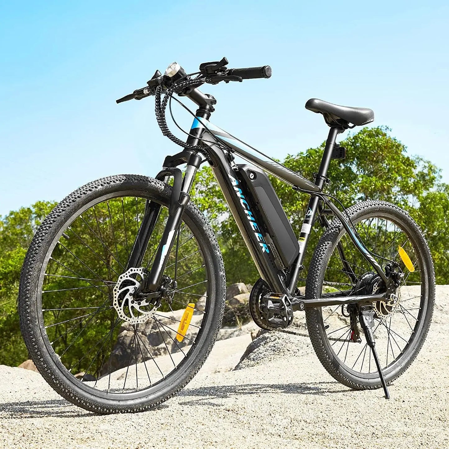 Electric Bike for Adults, [Peak 750W Motor] Electric Mountain Bike, 26" Sunshine Commuter Ebike, 55 Miles 22MPH Electric Bicycle