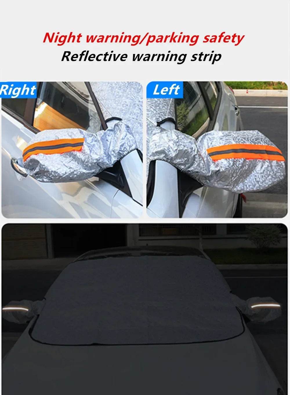 Car Windshield Cover Front Windscreen Cover Sun Shade Snow Protector Ice Blocked Front Window Protector Exterior Car Accessories - MarvelouStoree