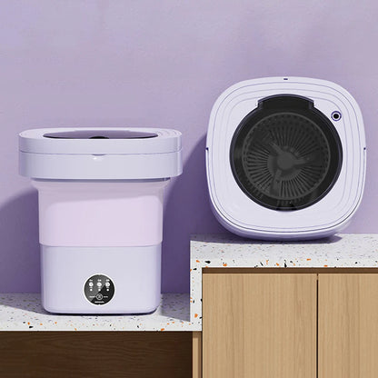 10L Portable Foldable Washing Machine Deep Cleaning Sock Underwear Panties Washer IPX4 Waterproof Household Mini Washing Machine