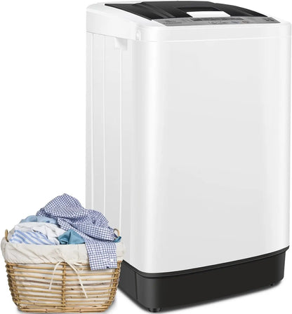 Nictemaw Portable Washing Machine, 17.8Lbs Capacity Full-Automatic Portable Washer, 2.4Cu.ft Washer