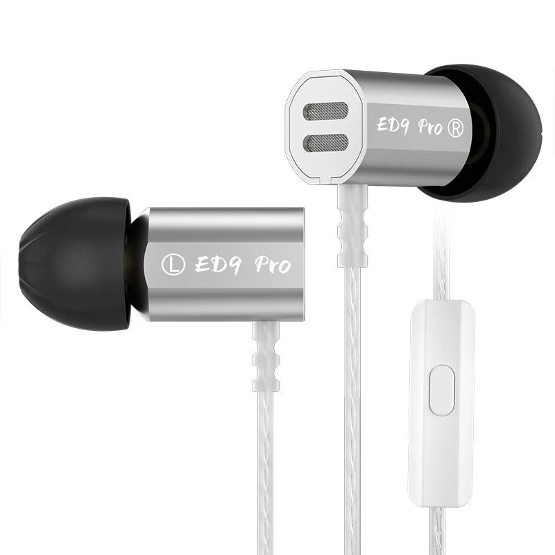 KZ ED9 PRO ED9PRO In Ear Earphones Semi-Open Large Soundstsge Dynamic Driver Bass Music Headset HIFI Zinc Alloy Metal Earphones