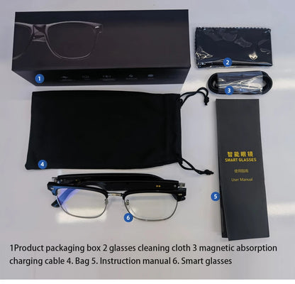 fashion anti blue-ray G05 smart sunglasses BT5.3 AI music play phone call touch glasses AR wireless smart glasses