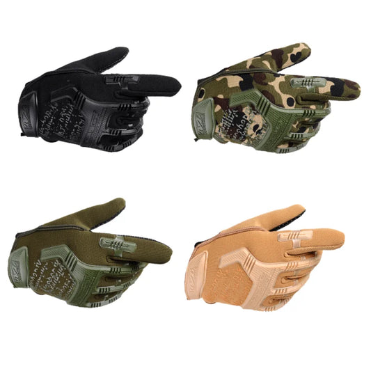 Tactical Military Gloves Paintball Airsoft Shot Soldier Combat Police Anti-Skid Bicycle Full Finger Gloves Men Clothing Gloves