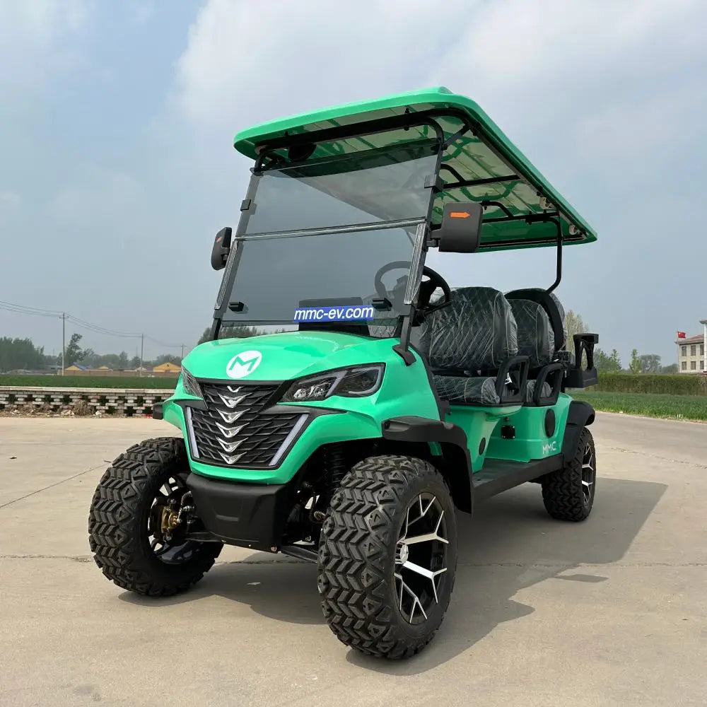 2024 72V Electric Golf Cart 4+2 Seater Lithium 5KW 7KW AC Motor AC Motor Off Road Golf Cart Hunting Golf Buggy