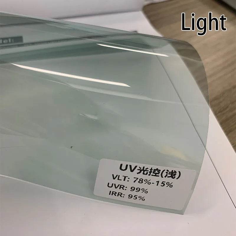 152/100/76/50CM Front Rear windshields Car Window Solar Tint Photochromic Film Light 78-15%/Dark 38-7% Heat Rejection Block UV - MarvelouStoree