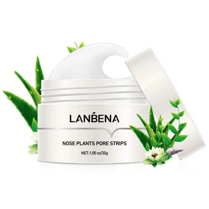 LANBENA White Blackhead Remover Nose Mask Pore Strip Black Mask Peeling Acne Treatment Black Deep Cleansing Skin Care Korea