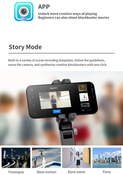 360 Rotation Following Shooting Mode Gimbal Stabilizer Selfie Stick Tripod Gimbal For iPhone Phone Smartphone Live Photography