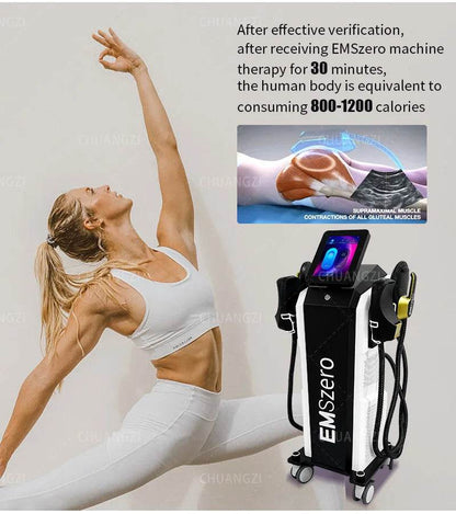 EMSzero 15Tesla 6500w NEO Body Slimming Nova Fat Burning Muscle EMS Sculpting Electromagnetic Stimulate Hiemt Pro Machine