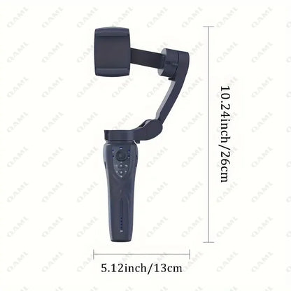 QAML The Newest F12 APP function 3-Axis Handheld Gimbal Optional AI Face Smart Tracking Smartphone Stabilizer with fill light