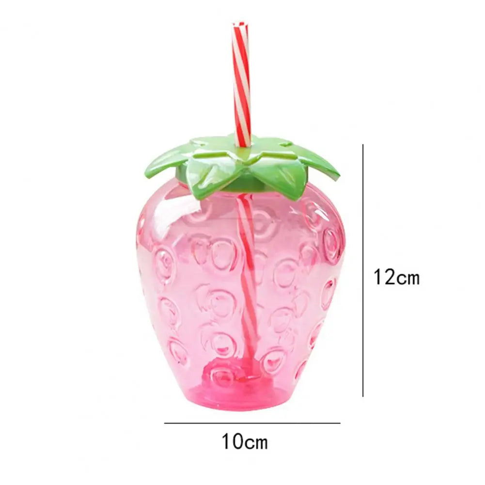 500ml Summer Cute Strawberry Straw Water Bottle Milk Coffee Straw Cup for Home Cartoon Water Bottle Juice Bottle Drinking Cup