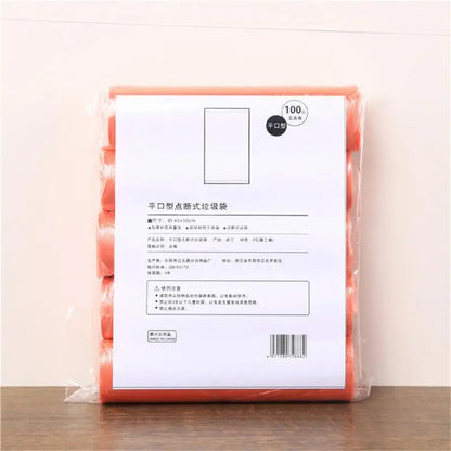 5 Rolls 1 Pack 100Pcs Household High Quality Disposable Trash Pouch Kitchen Storage Garbage Bags Cleaning Waste Bag Plastic Bag