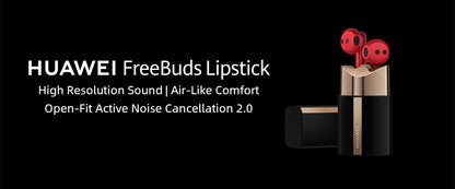 Huawei FreeBuds Lipstick Headphone Original High Resolution Sound Air-Like Comfort Open-Fit Active Noise Cancellation 2.0 Red