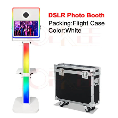 15.6 inch Touch Screen Portable Selfie Machine Magic Mirror Photo Booth DSLR Photo Booth for Weddings Parties Events