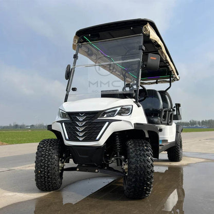 2024 New 4000W/5000W New Energy Golf Car 60V/72V Lithium Battery 4 Wheel 6 Seat Sightseeing Electric Golf Cart - MarvelouStoree