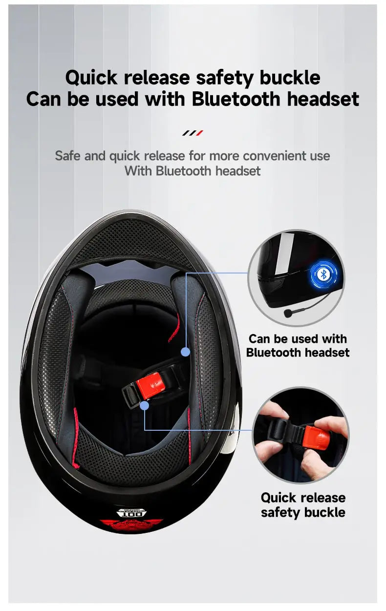 Wholesale Bluetooth Helmet Motorcycle Full Face Bike Racing Driving Helmet Motorcycle Helmets