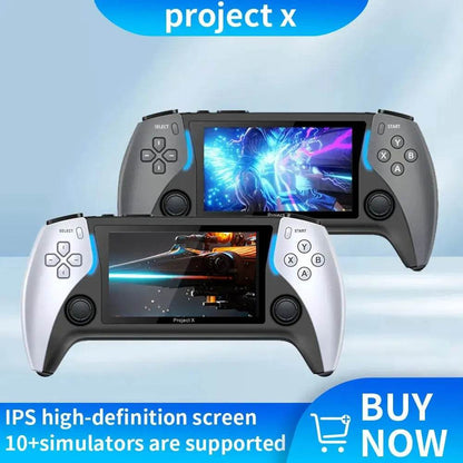 Coopreme New Project X 4.3 Inch High-Defintion Ips Screenhandheld Game Console Supports Ps1 Arcade Hd Output For Dual Joystick - MarvelouStoree