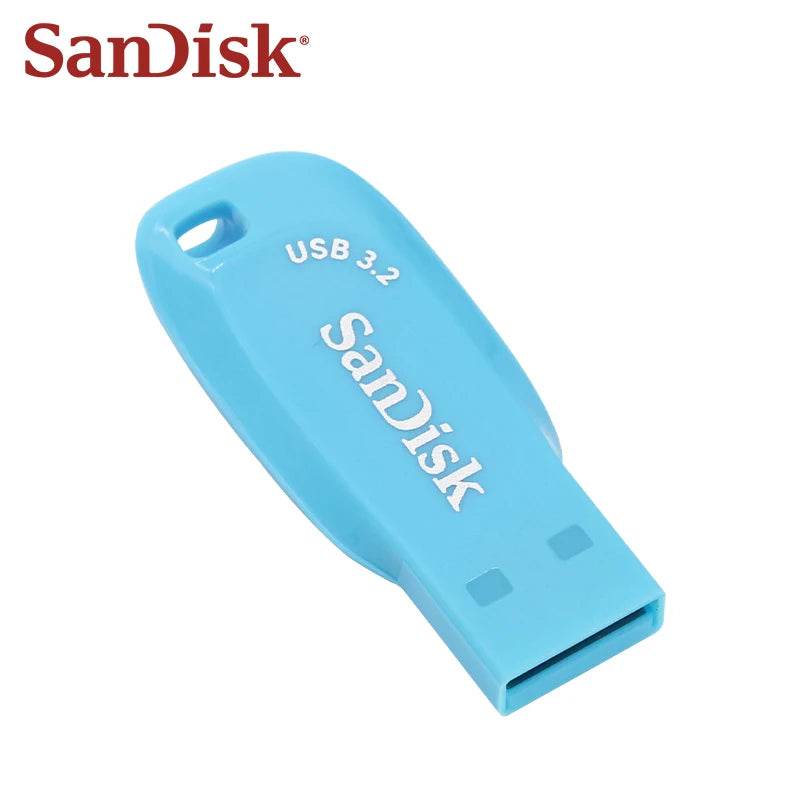 SanDisk USB 3.2 Flash Drive 128GB 64GB 32GB Up to 100Mb/s Pen Drive Original storage Memory Stick for Computer U disk pendrive - MarvelouStoree