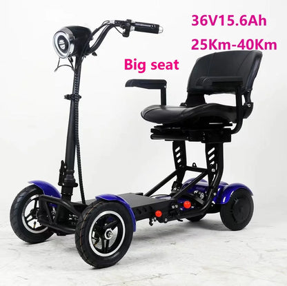 Elder People Cheapest Lithium Battery mini foldable  luggage electric scooter with seat for adults