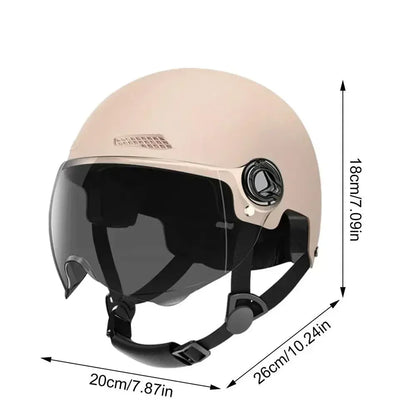 Bicycle Helmet Safe and Comfortable Adult Lightweight Helmet with Goggles for Motorcycle Electric Vehicle Mountain Bike