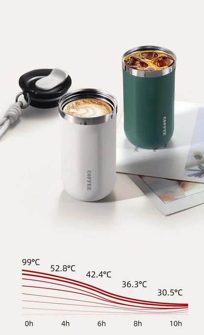 Thermal Mug Thermos For Coffee Tumbler Cup Water Bottle Stainless Steel Insulated Vacuum Flasks Leakproof For Travle Drinkware