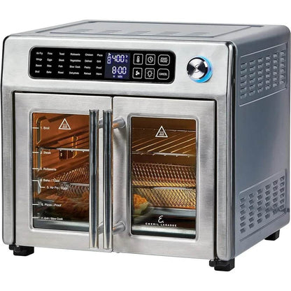 26 QT super large air fryer, convection oven with French door, stainless steel Shipping - MarvelouStoree