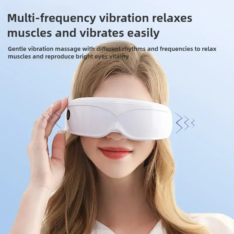 Eye Massager Magnetic Therapy Vibrator Smart Eye Massage Instrument Removal 9 Modes Relieves Fatigue Eyeball Massage