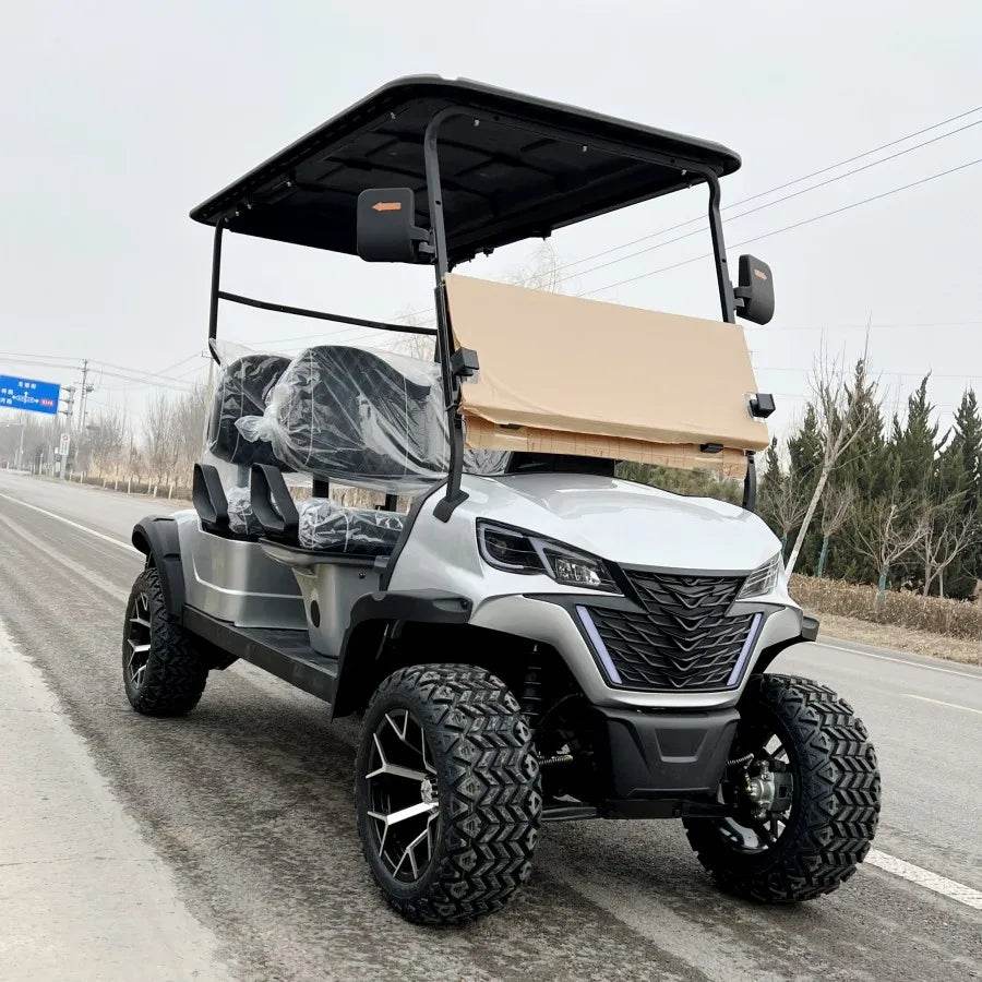 Brand New 6 Person Electric 4 Wheel Club Car Golf Cart For Sale 4 Seaters Golf Car Available with 14 inch off-road Al wheel - MarvelouStoree