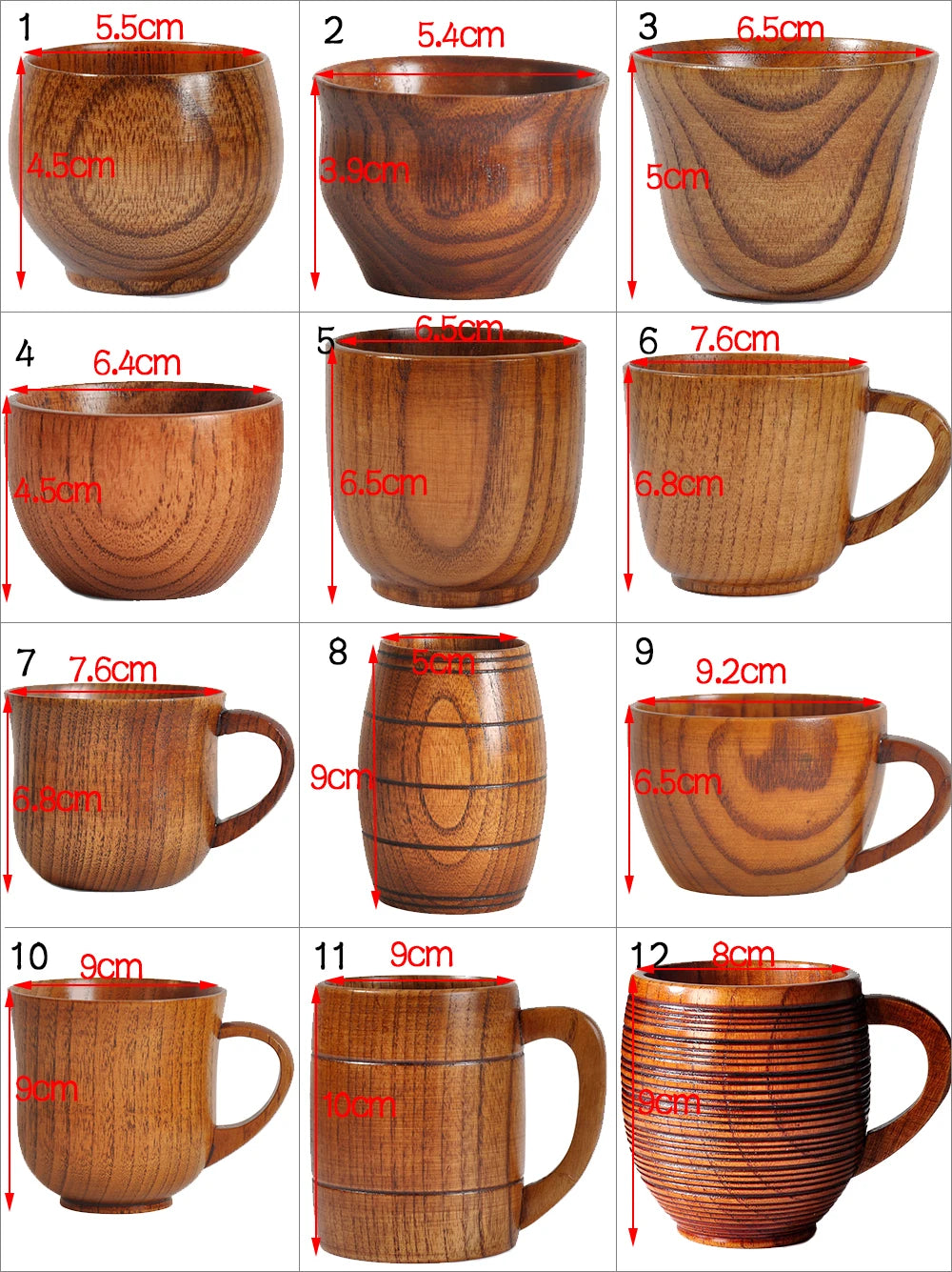 Wooden Big Belly Cups Handmade Natural Spruce Wood Cups Beer Tea Coffee Milk Water Cup Kitchen Bar Drinkware for Kitchen